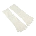 thumbnail image 7 of Unique Bargains 1 Pair Full Finger Five Toe Socks Unisex Non Slip Daily Fit Finger Socks White, 7 of 7