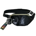 thumbnail image 4 of FESTFENDS Sports Waist Bag Fanny Pack Black Holographic Shiny for Running and Hiking 1Set 10.6*5.1*1.2in, 4 of 8