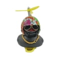 thumbnail image 1 of Pato Decorativo Negro Con Casco Modelo 10, 1 of 4
