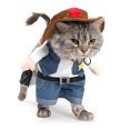 thumbnail image 1 of Disfraz NACOCO de vaquero con sombrero para gato y perro pequeño, color azul, 1 of 9