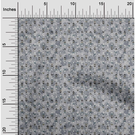 oneOone Silk Tabby Gray Fabric Floral & Texture Sewing Craft Projects Fabric Prints By Yard 42 Inch Wide
