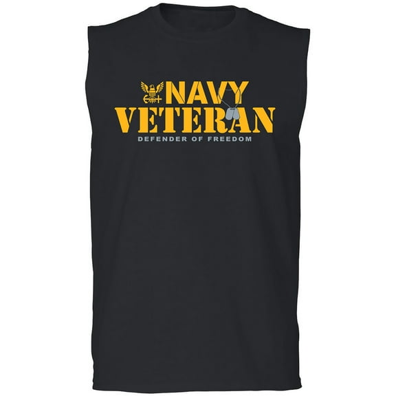 Navy Veteran Defender of Freedom Adult Sleeveless Tee