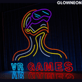 thumbnail image 3 of Glowneon VR Games Neon Sign, Man Wear VR Glasses Led Sign, Game Decor, 3 of 5