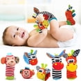 thumbnail image 2 of Sonajero de animales de peluche para bebés, calcetines con sonido, muñeca, juguetes para recién nacidos, juguetes para bebés de 0 a 12 meses, 2 of 4