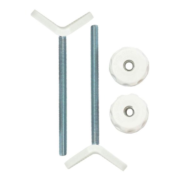 Adaptador de barandilla Baby Gate Guru M8 con eje en Y, 12 cm, blanco, paquete de 2