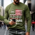 thumbnail image 2 of LPKRT Men Patriotic Long Sleeve T Shirt - 250Th Anniversary Crewneck Tee, Soft Breathable Top(Army Green-3XL), 2 of 4
