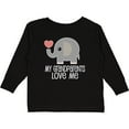 thumbnail image 3 of Inktastic My Grandparents Love Me Baby Clothes Boys or Girls Long Sleeve Toddler T-Shirt, 3 of 5