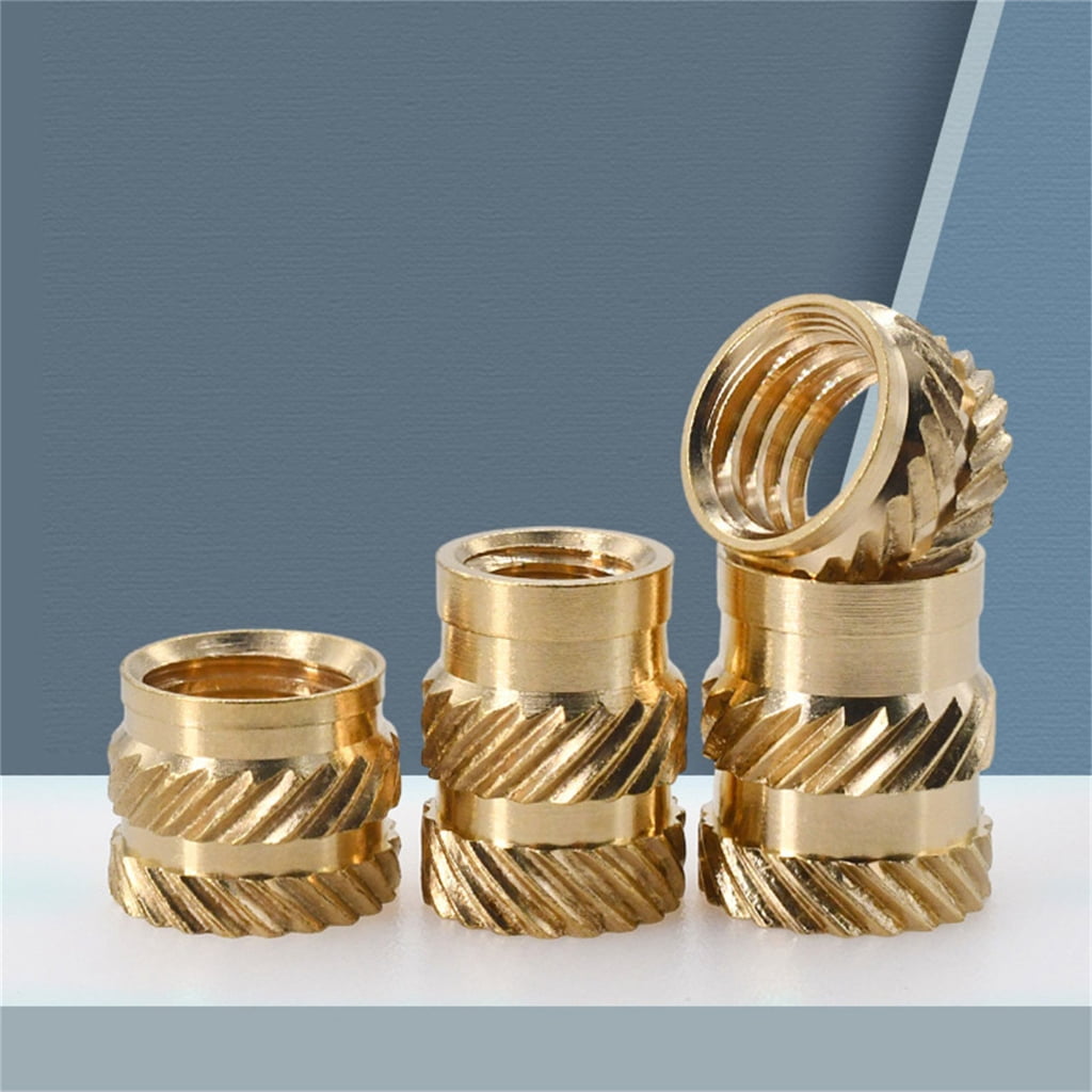 NEXAVKPR Upgraded Brass Threaded Insert Nut set Reliable Nut Resistant Insert Nut set for DIY & Industrial Projects