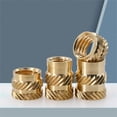 thumbnail image 3 of Metal Nut set Brass Threaded Insert Nut set Essential Fasteners Nut set for Engineers & Hobbyists, 3 of 17