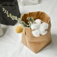 thumbnail image 2 of Washable Kraft Paper Bag Plant Flowers Pots Multifunction Home Storage Bag Brown, 2 of 5