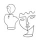 thumbnail image 1 of 2 Uds., Facial, Escultura, Decoración, Sombrero, Sombrero, , Soporte, Decoración para hogar, 1 of 6