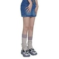 thumbnail image 3 of Wangsaura Jambières pour Femmes, Bas Tricotés Longueur Genou Couleur Contrastée, 3 of 5