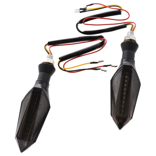 2pcs flechas LED Señales de à motocicleta, Luz de Dirección à moto Azul