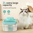 thumbnail image 4 of MASBRILL Wireless Cat Water Fountain 60oz/2L Automatic Water Dispenser For Pets Battery Operated Infrared Induction Cat Fountain,Ultra Quiet Pet Drinking Fountain BPA-Free,Blue, 4 of 10