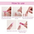 thumbnail image 7 of 24PCS Long Stiletto Press On Nails, Pink Nude & Black Base with 3D Rose, Heart & Gold Swirl Design, Glossy Natural Fit Fake Nails for Women, Romantic Valentine's Manicure, Salon & Home Use, 7 of 7