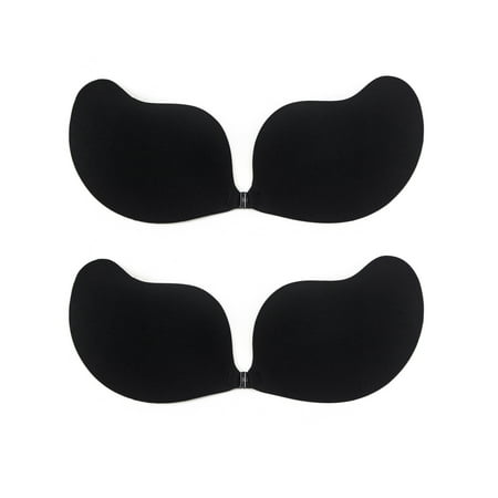 

YouLoveIt 2 Piece Self Adhesive Silicone Invisible Push-up Bra Lifting Bras Backless Nipplecovers Nude Bra Bralette Backless Bra Invisible Bra