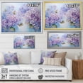 thumbnail image 4 of Designart "Purple Hydrangea Serenity I" Flower Field Floater Framed Canvas Wall Art, 4 of 5