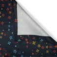 thumbnail image 3 of Ambesonne Dark Blue Kitchen Curtains, Vibrant Stars Flowers, 55"x39", Multicolor, 3 of 3