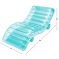thumbnail image 2 of Funsicle 5.6ft FunChaiser Lounge, Inflatable Pool Float, Lagoon Blue, Adults, Unisex, 2 of 9