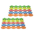 thumbnail image 3 of MasteelfCA 100Pcs Golfs Ball Markers Round Transparent Golfs Markers Golfs Ball Positioning Tools Random Color, 3 of 8