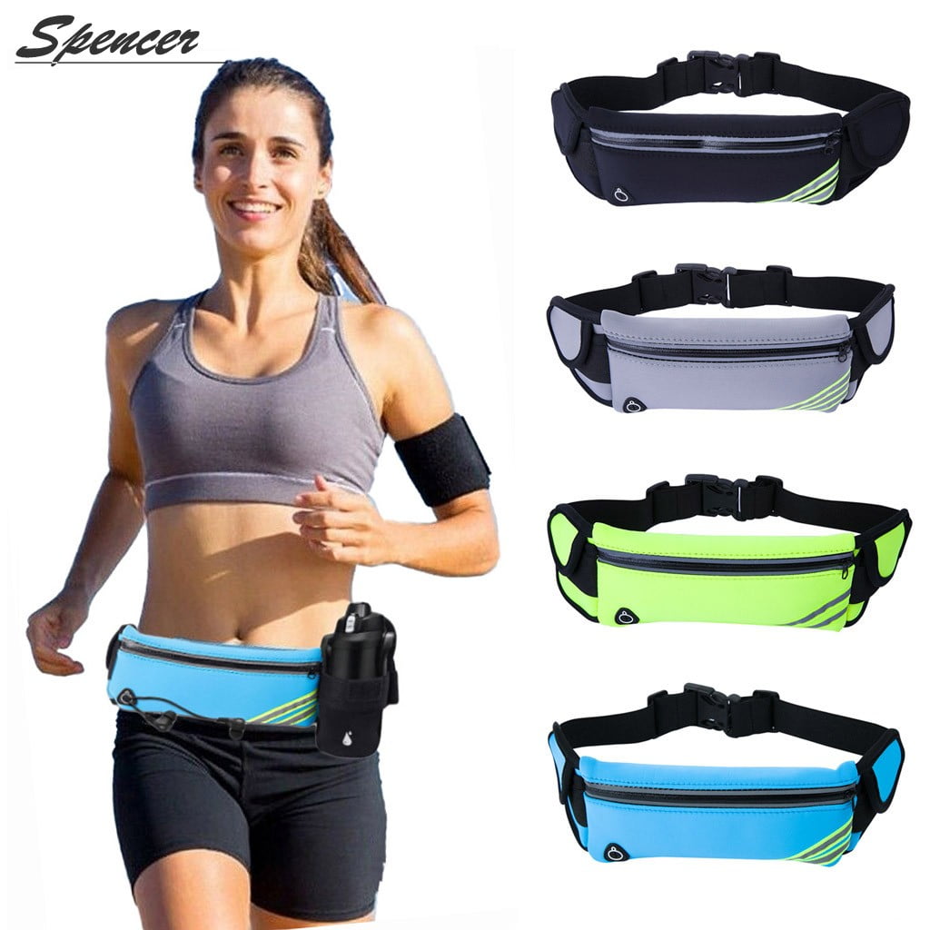 Walking Fitness Hiking Sports Waist Fanny Pack,Slim Water Resistant Reflective Adjustable Running Elastic Belt,Fit iPhone X 8 Plus Galaxy Note 8 S8+ S9 Plus Google Moto,Idea for Cycling 
