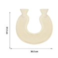 thumbnail image 2 of 1l U-shaped Neck Rubber Odorless Hot Water Bottle With Fleece Cover, 2 of 2