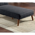 thumbnail image 6 of Living Room Sectional Convertible Bed Chaise Sofa Black Polyfiber Adjustable Couch Patterned Cushions, 6 of 9