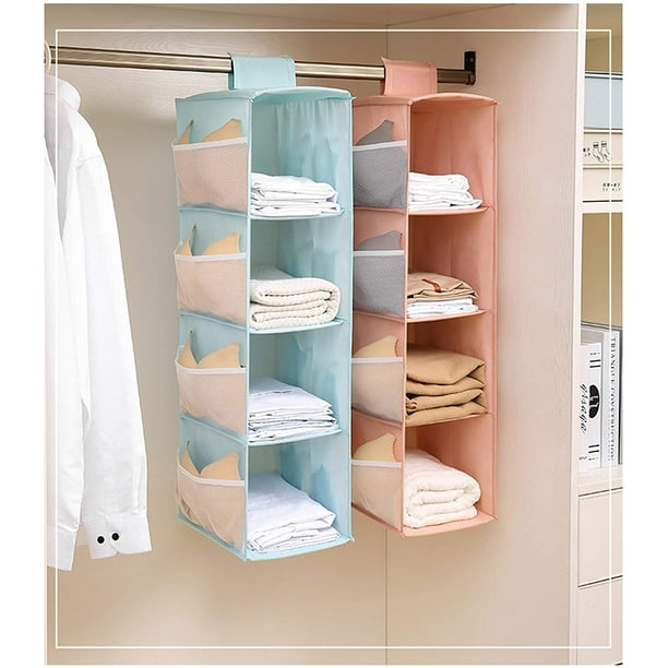 Hanging Shelf Wardrobe Organiser Sturdy Wardrobe Organiser Hanging Storage Hanging Foldable Hanging Organiser Suitable for Family Storage Lotus Color Walmart