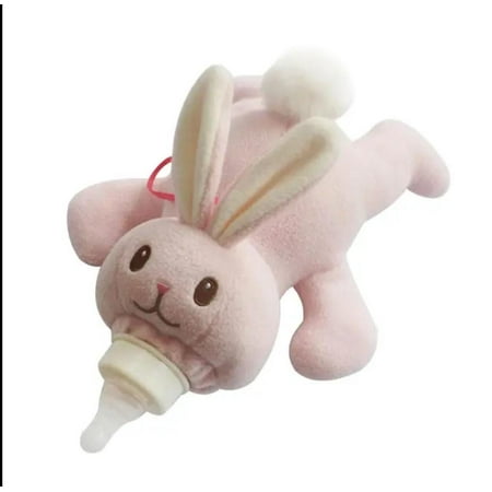 Peluche Funda Para Mamadera Anti Quemaduras Modelo Conejo