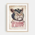 thumbnail image 2 of El Kitty - Drawing Vintage Poster Cat Humor Surrealism Pop Art Retro Unframed Wall Art Print 30 x 40 inches, 2 of 16