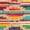 Multi-color, variant on Unique Loom Chindi Trellis Collection Area Rug - Candy (4' 1" x 6' 1" Rectangle Multi/Beige)