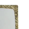 thumbnail image 3 of Ambesonne Paisley Fitted Sheet, Flowers Stripes, Queen Size, Brown Black and White, 3 of 3