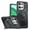 Black, variant on Dteck for Motorola Moto G 5G 2025 Case, Compatible with MagSafe, Rotated Kickstand Shockproof Protective Phone Cover,Green