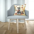 thumbnail image 3 of Welcome Fall Schnauzer Enjoys School Time Autumn Fall Leaves Pillow Cushion Double Sided Miniature Schnauzer Dog Lover Throw Pillow - 02013, 3 of 4