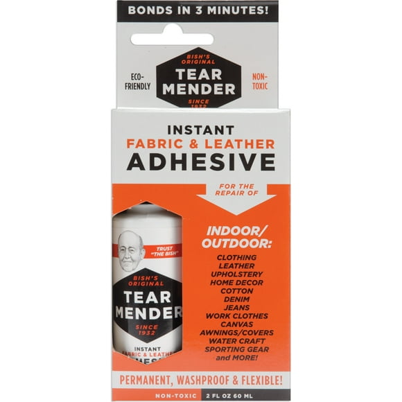 Tear Mender Instant Fabric & Leather Adhesive Packaged-2oz