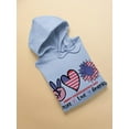 thumbnail image 3 of Peace Love America Hoodie Women -Image by Shutterstock, Female Medium, 3 of 4