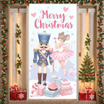 thumbnail image 4 of Holiday Decoration Merry Christmas Banner Nutcracker Theme Colorful Design Gift Box Snowflake for Christmas Party Winter Celebration Home Decor, 4 of 5