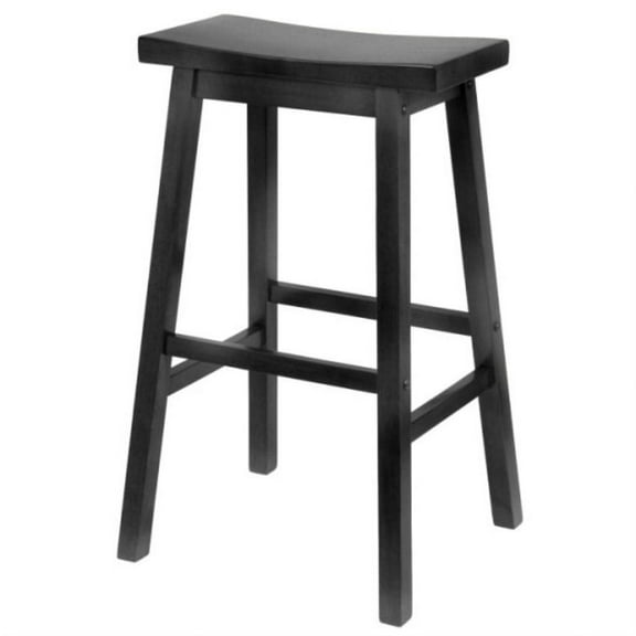 Ergode Satori Saddle Seat Bar Stool, Black
