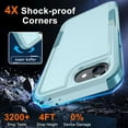 thumbnail image 5 of KOMI for iPhone 16E Case with Screen Protector,Military Grade Heavy Duty Shockproof Phone Cover with Wrist Lanyard Strap for iPhone 16E 2025 Released, Mint Green, 5 of 7