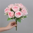 thumbnail image 5 of HOARBOEG 11.81in Artificial Flower Single Stem Fake Silk Flower for Wedding Bouquet Home Centerpiece Vase Decoration Faux Flower Arrangement, 5 of 5