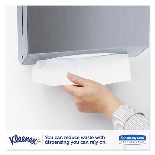 Kleenex 13254 Premiere Folded Towels, 120 Per Pack, 25 Packs Per Carton - White - 1