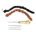 thumbnail image 3 of 18m Black Brown Lines Threads for DIY Shoes Repair with Hook Needles Sewing Awl Kit, 3 of 5