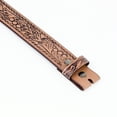 thumbnail image 6 of Resistance Western Leather Belt with Floral Engraved Buckle – Hand-Embossed Full-Grain Cowgirl Belt for Women’s Casual Wear, Plus Sizes Available, 6 of 7