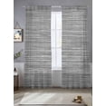 thumbnail image 2 of Vintage Gray Sheer Curtains 96 Inch Length 2 Panels Set Window Treatments, Country Farmhouse Abstract Minimalist Art Rod Pocket Semi Curtains for Living Room/Bedroom/Kitchen Décor, 104"W x 96"L, 2 of 7