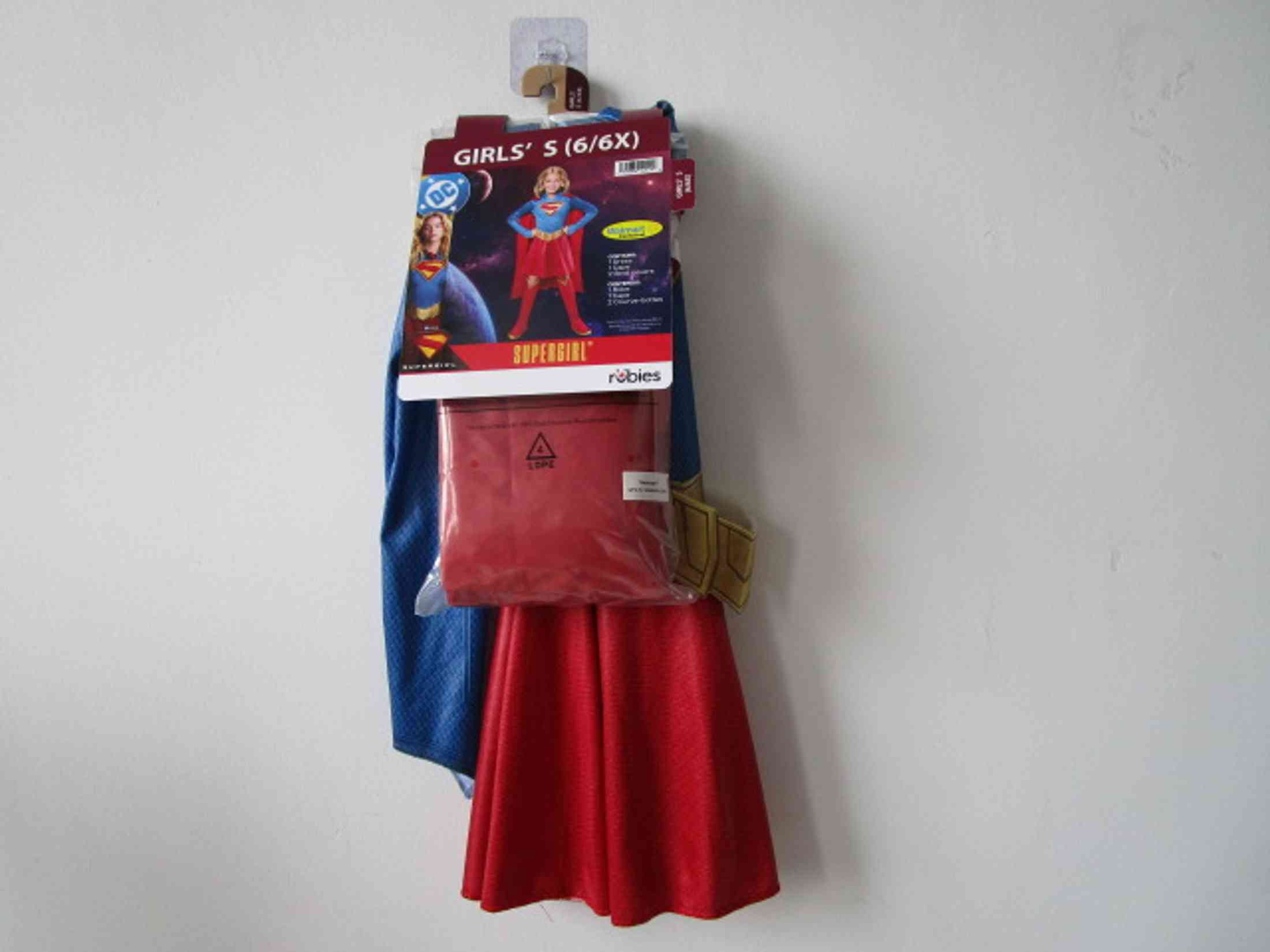 DC's Supergirl Halloween Costume for Children, Girls' Size L (10/12), by Rubies