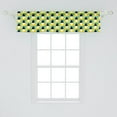 thumbnail image 2 of Ambesonne Geometric Valance Pack of 2, Abstract Colored Triangle, 54"X12", Yellow Turquoise, 2 of 4
