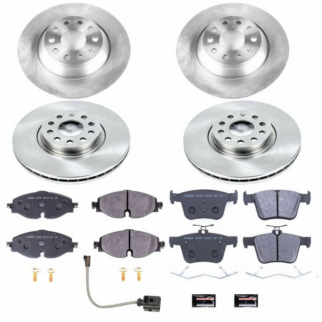 Power Stop Front and Rear Track Day Brake Pad and Rotor Kit TDSK7278