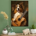 thumbnail image 2 of Collie Dog Stretched Canvas Size 8x12 Ukelele Canvas – Funny Collie Dog Team Player Wall Art, Ideal Gift Ukelele , Dog Owner, 2 of 5