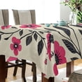 thumbnail image 4 of Yayeee Tablecloths for Rectangular Tables 60 x 60 inch Party Table Cover, Pink Flowers, 4 of 6