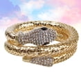 thumbnail image 4 of EeaseMX 1 pulsera elegante con diseño de serpiente y pitón dorado, ideal como joya para mujeres y niñas., 4 of 7